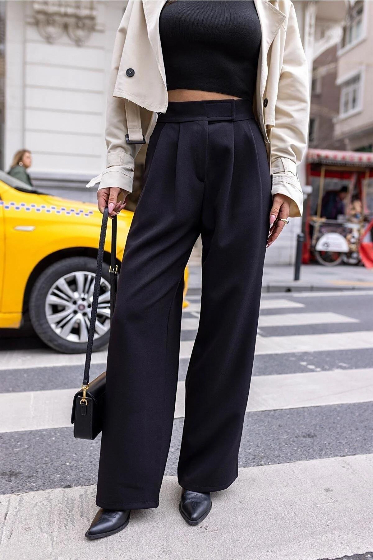 CIRT KAPAMALI PALAZZO PANTOLON