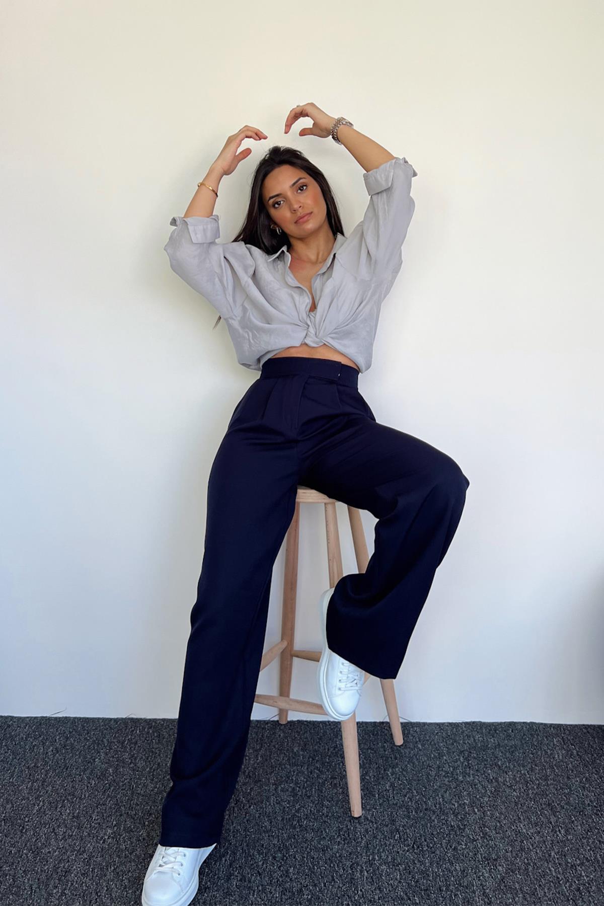 CIRT KAPAMALI PALAZZO PANTOLON