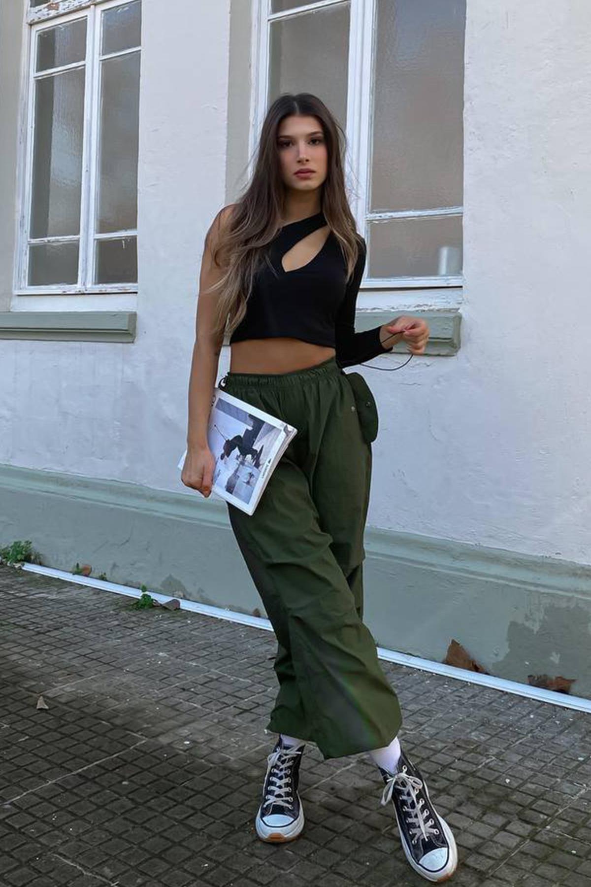 PARAŞÜT PANTOLON HAKİ