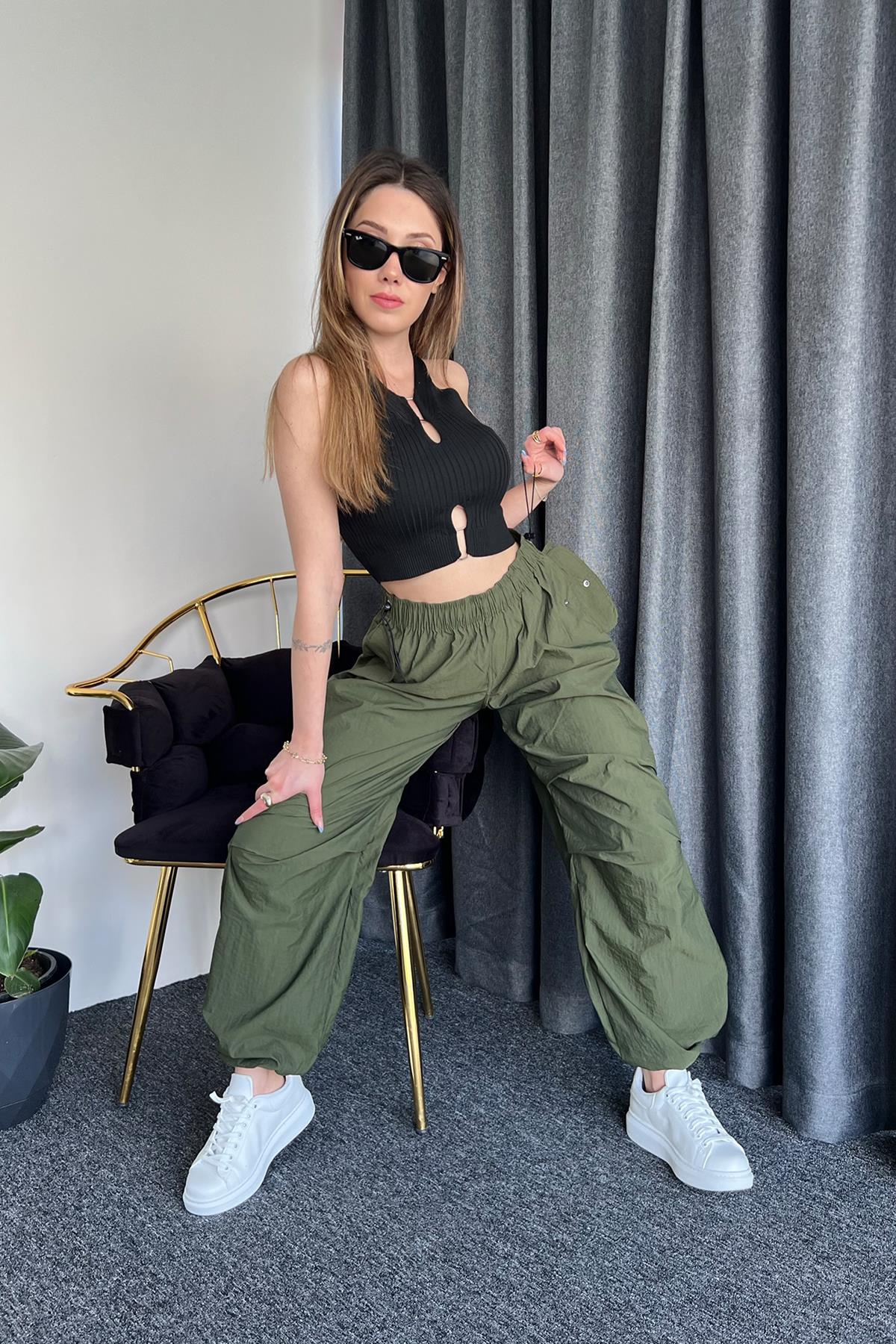 PARAŞÜT PANTOLON HAKİ