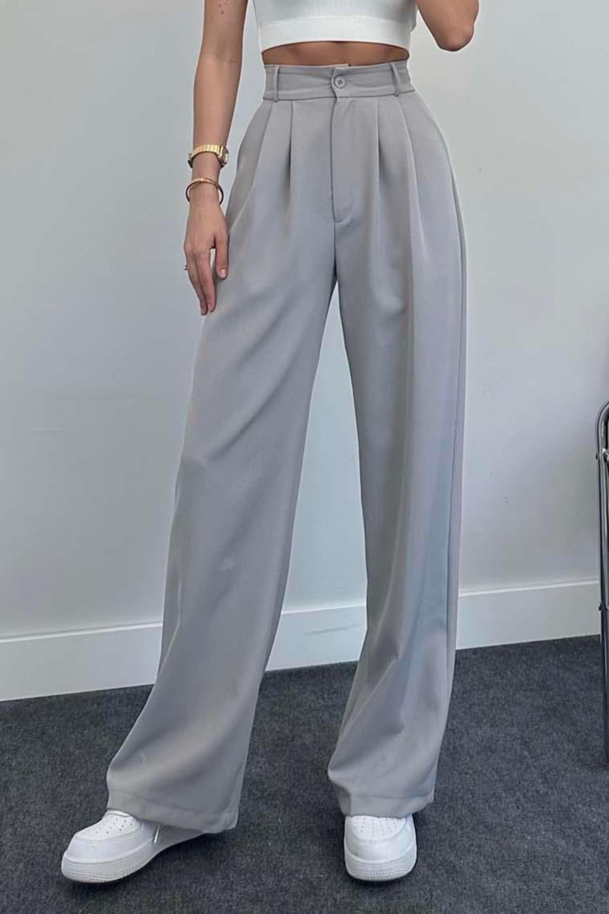 БРЮКИ ПАЛАЦЦО ПЛИССИРОВАННЫЕ