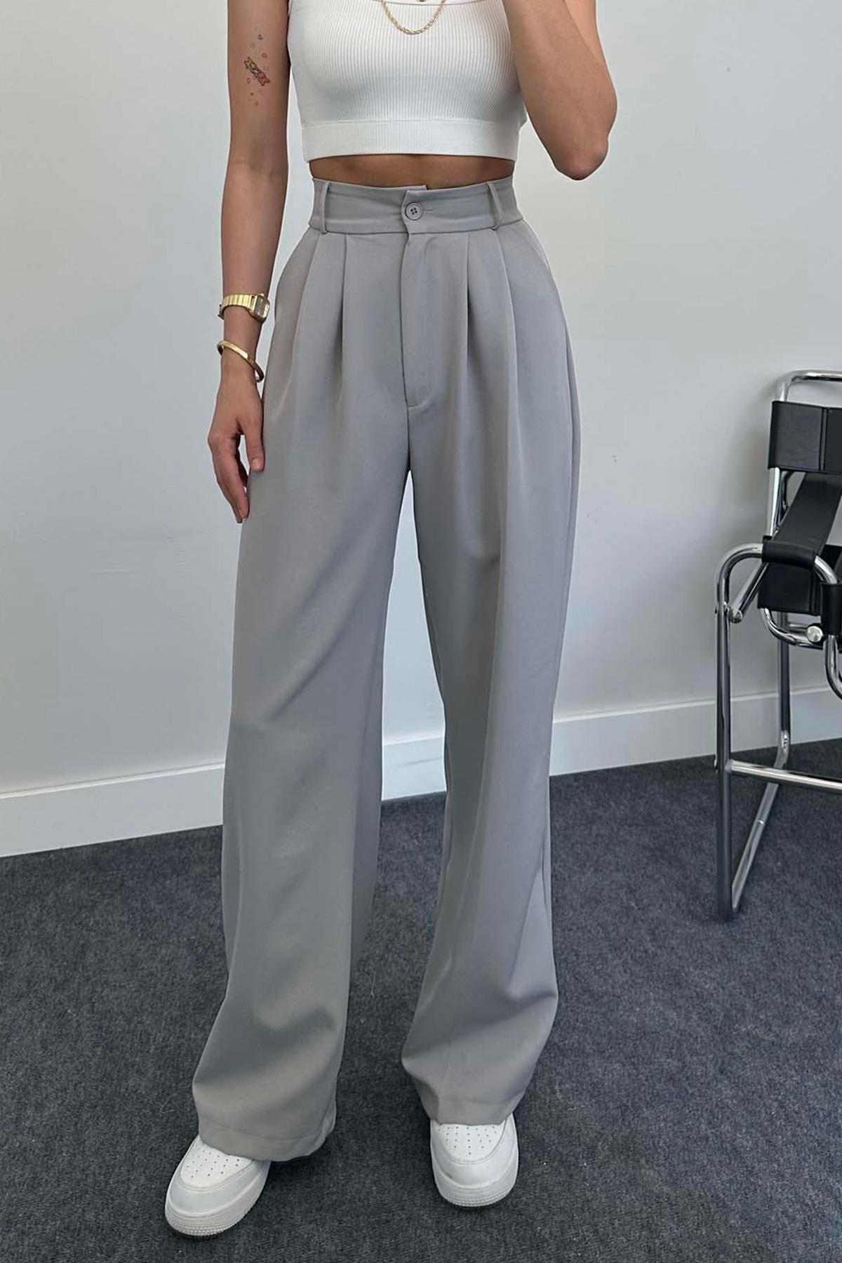 БРЮКИ ПАЛАЦЦО ПЛИССИРОВАННЫЕ