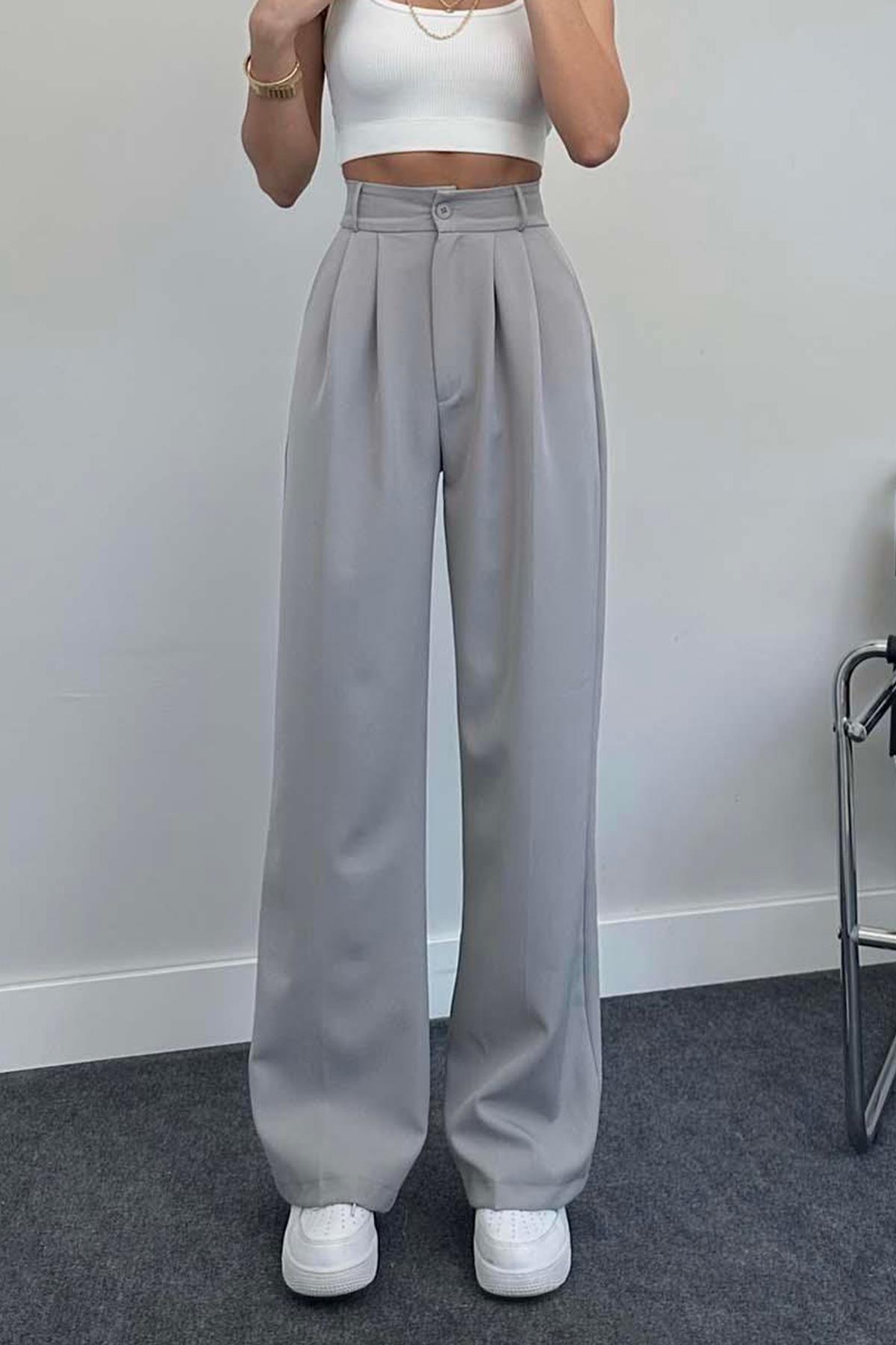 БРЮКИ ПАЛАЦЦО ПЛИССИРОВАННЫЕ