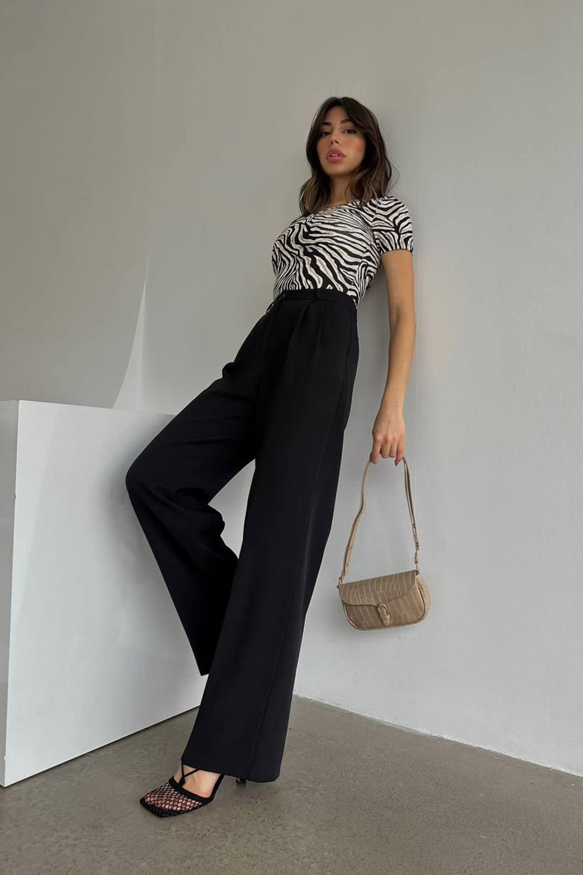 БРЮКИ ПАЛАЦЦО ПЛИССИРОВАННЫЕ