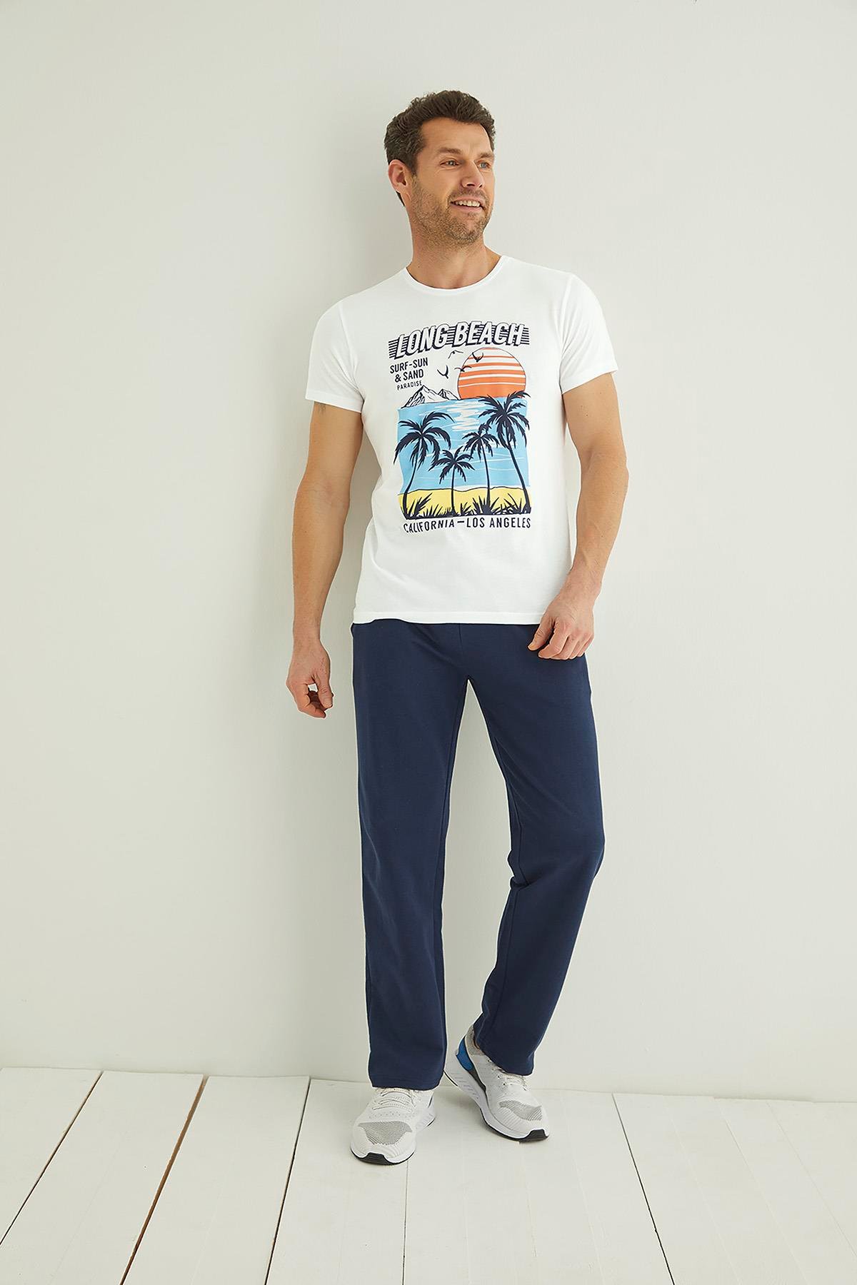 Yazı, Güneş ve Palmiye Baskılı 