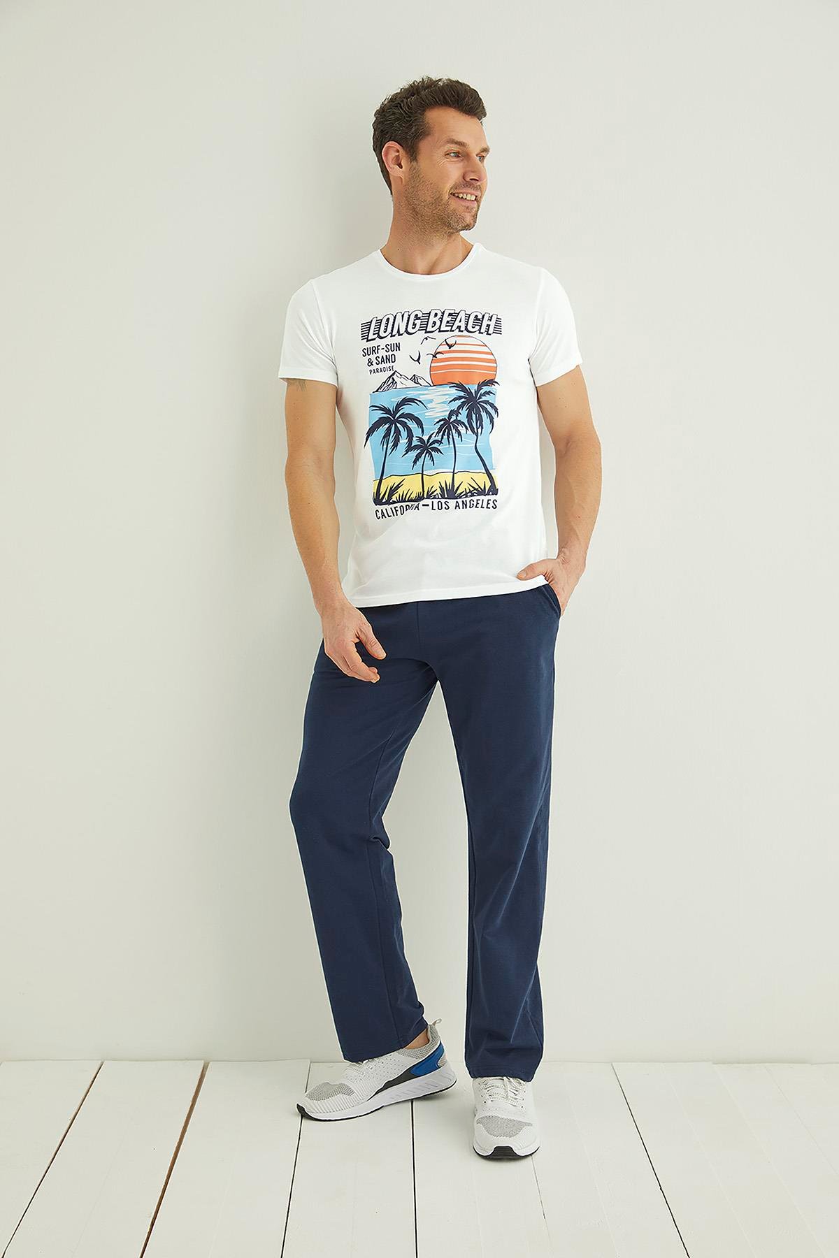 Yazı, Güneş ve Palmiye Baskılı 