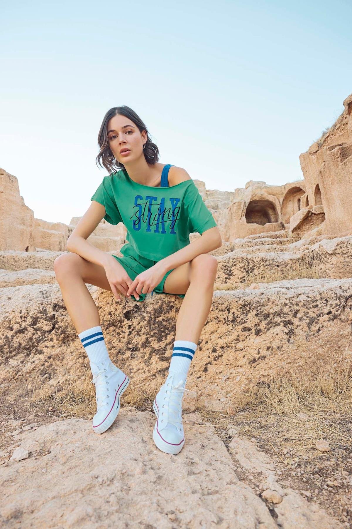 23084 3'LÜ ŞORT TK. YEŞİL