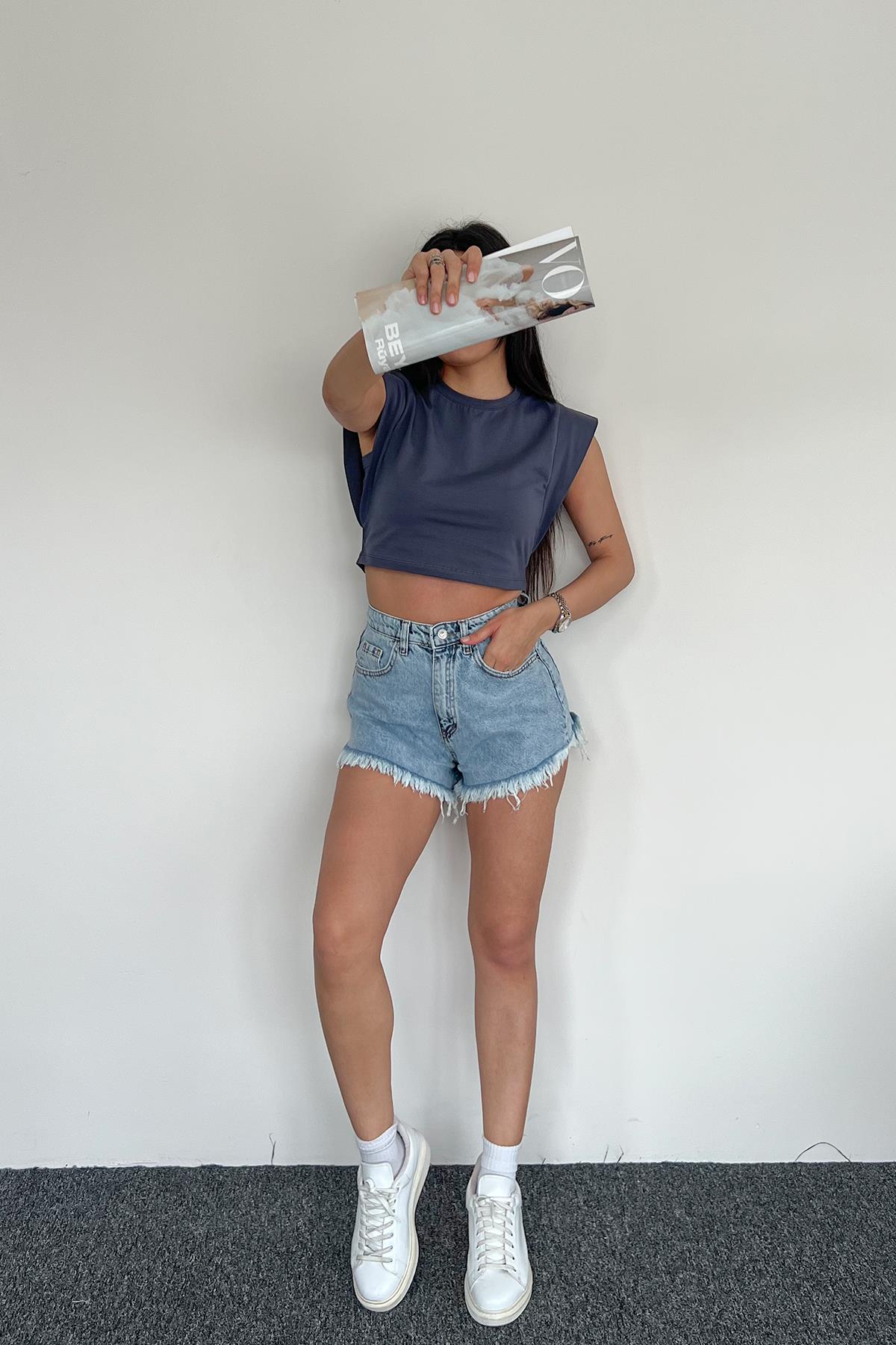 VEREV PÜSKÜL ŞORT MAVİ