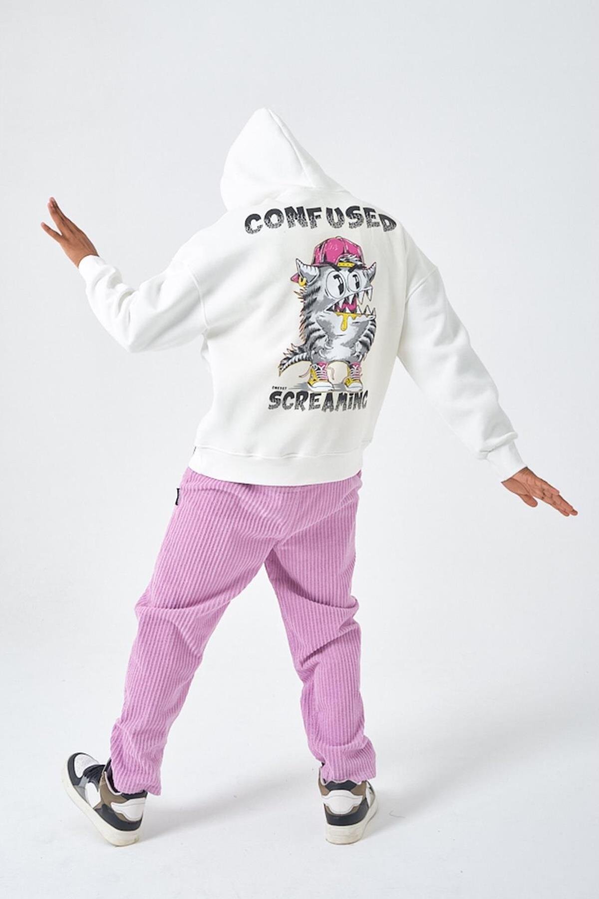 VERWIRRTES OLD-SCHOOL-SWEATSHIRT