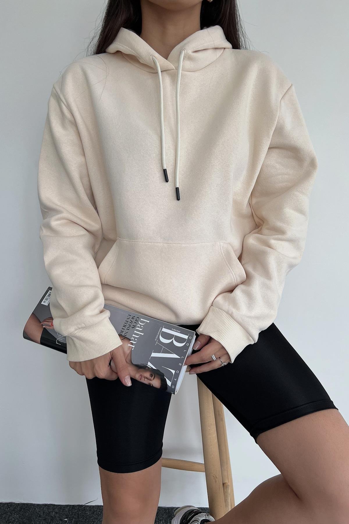 HOODED KANGAROO POCKET SWEATSIRT