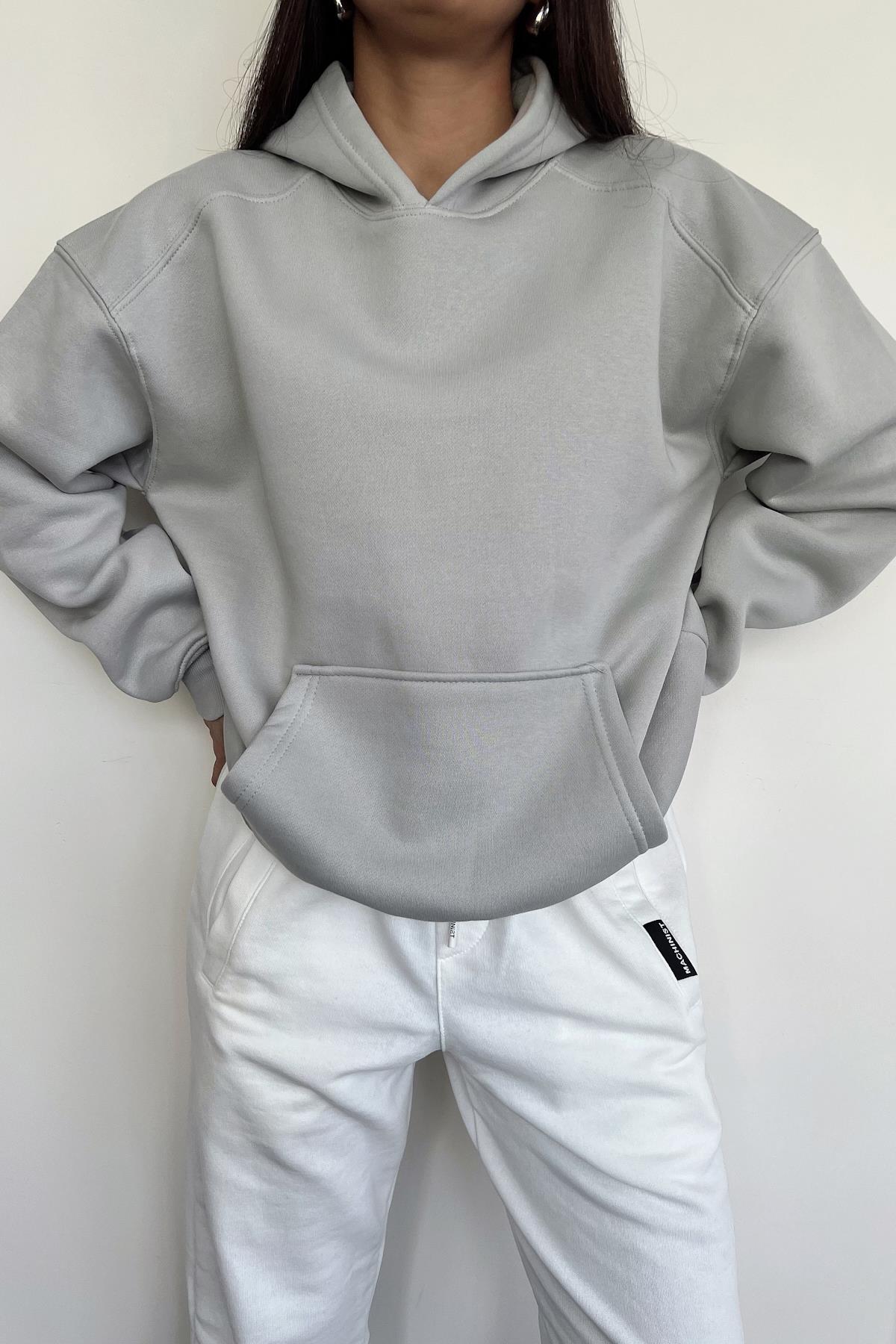 BASIC-SWEATSHIRT MIT KAPUZE