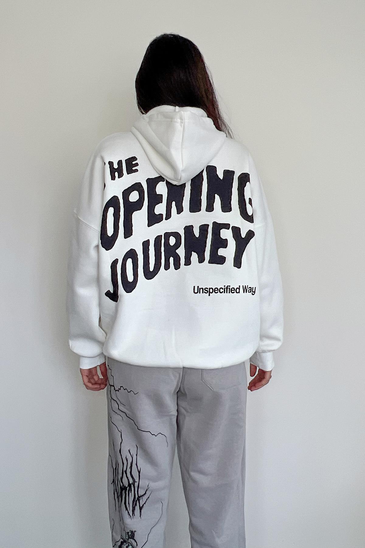 СВИТШОТ С КАПЮШОНОМ И ОТКРЫВАЮЩИМСЯ ПЕРЕДОМ НА СПИНЕ