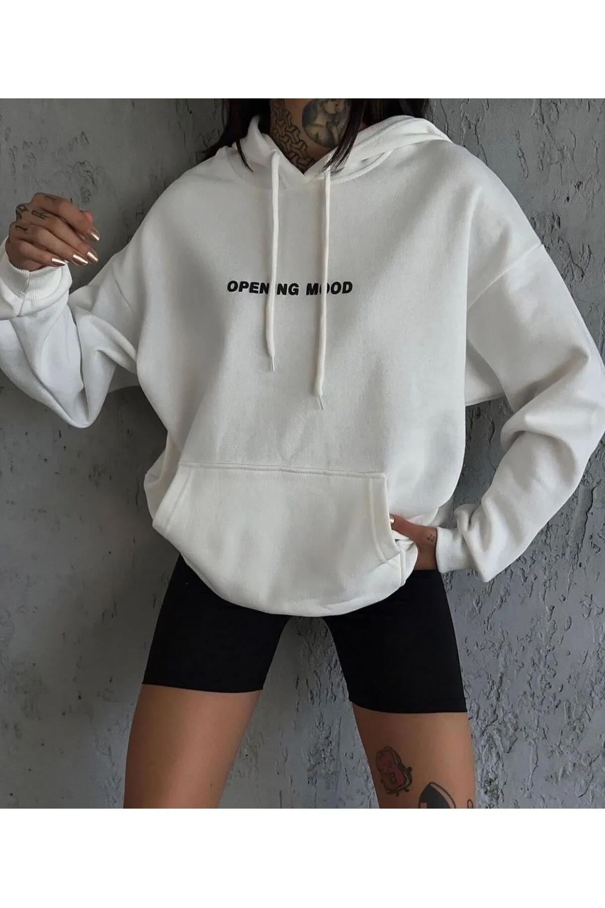 СВИТШОТ С КАПЮШОНОМ И ОТКРЫВАЮЩИМСЯ ПЕРЕДОМ НА СПИНЕ