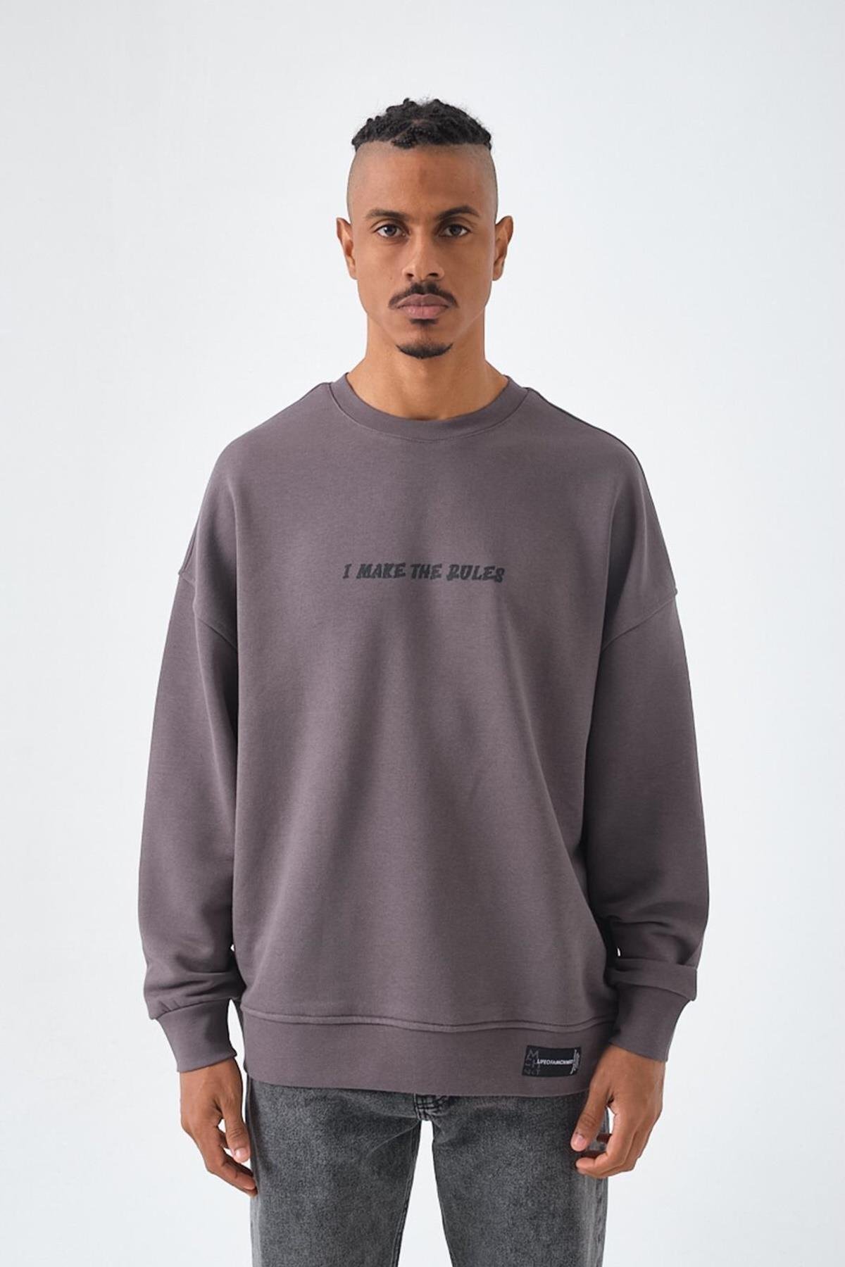 POWERED OLD SCHOOL SWEATSHIRT FÜME