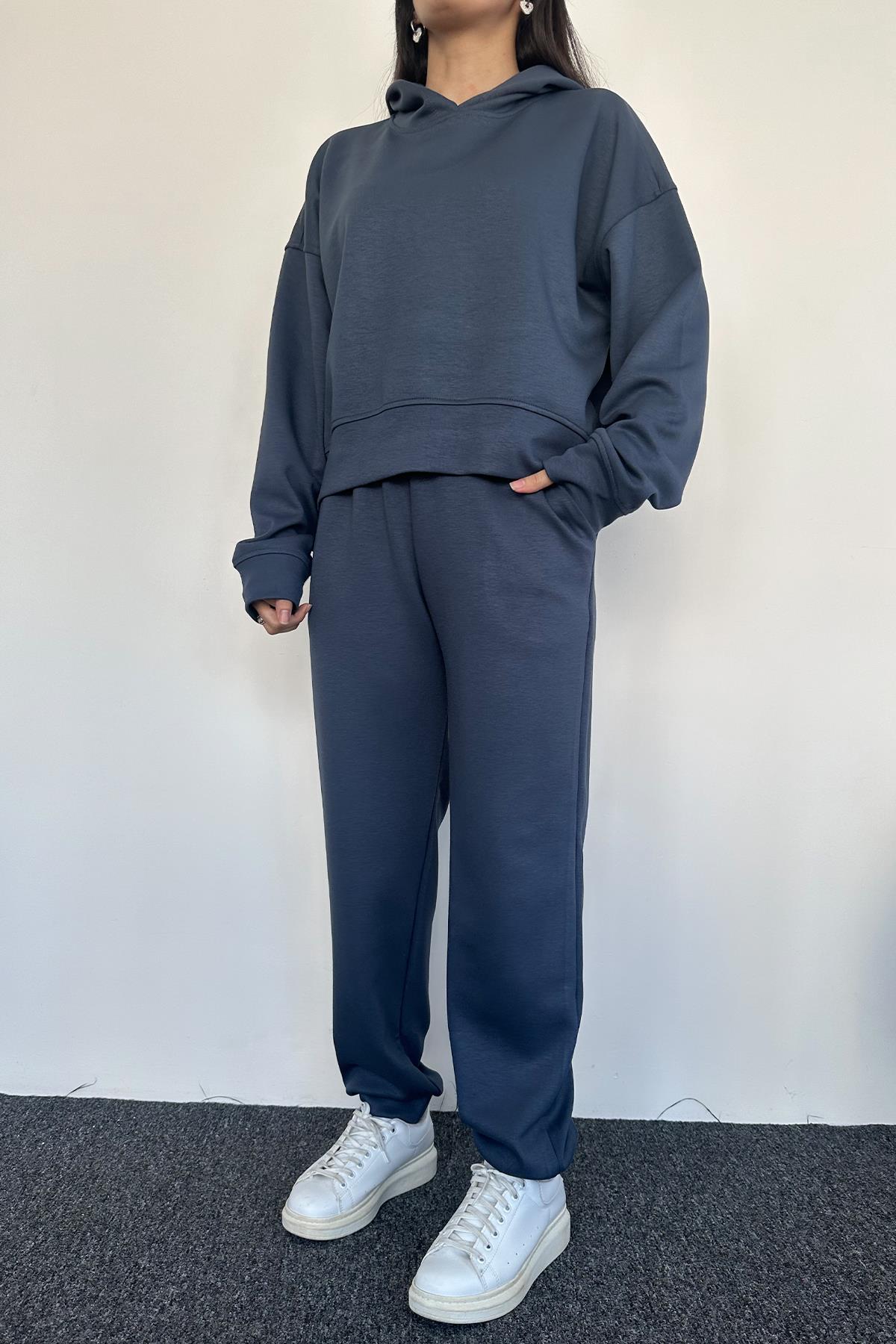 HOODİE EŞOFMAN TAKIM ANTRASİT