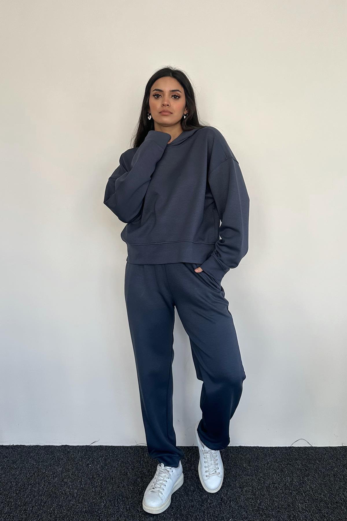 HOODİE EŞOFMAN TAKIM ANTRASİT