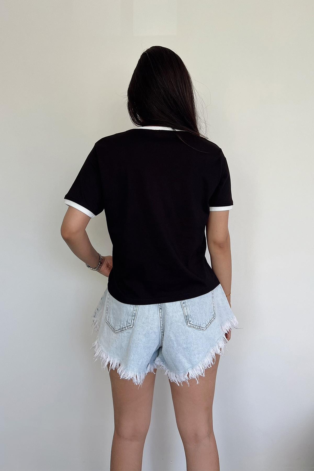 تي شيرت أساسي بياقة دراجة