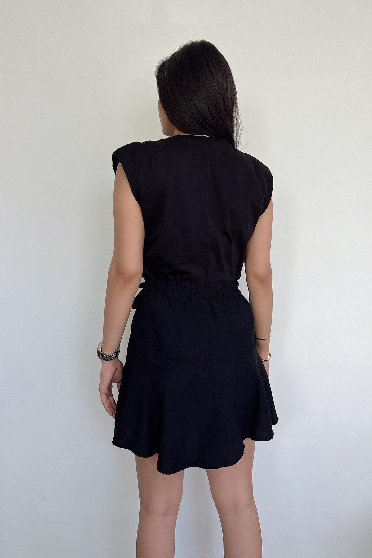 LOS ANGELES İŞLEMELİ TİŞÖRT SİYAH