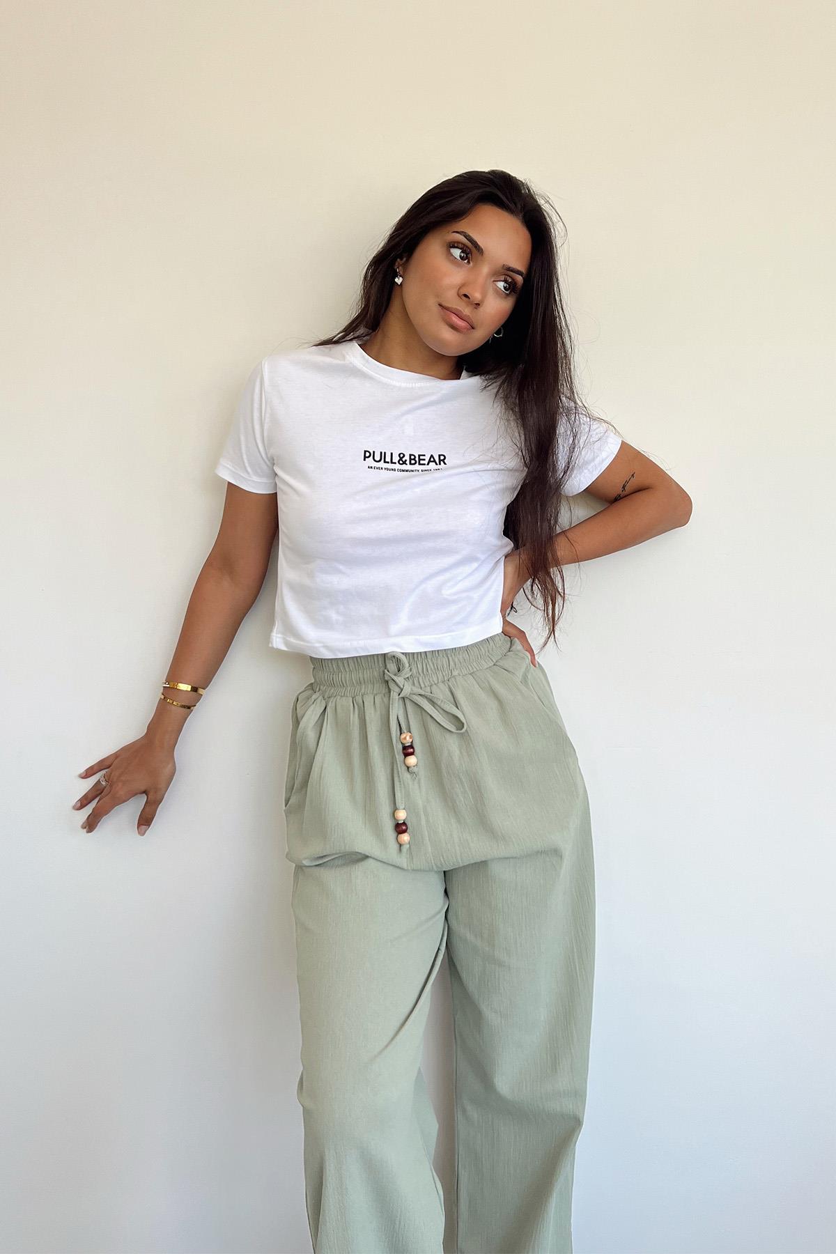 PULL&BEAR BEDRUCKTES T-SHIRT