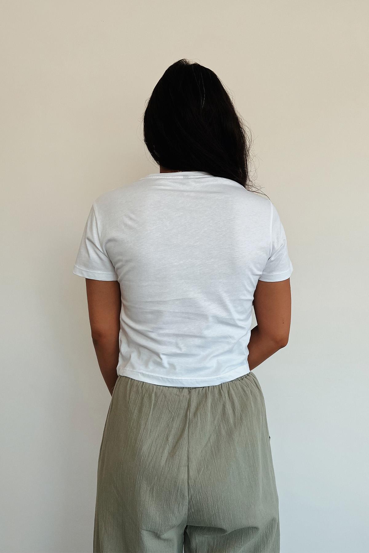 PULL&BEAR BEDRUCKTES T-SHIRT