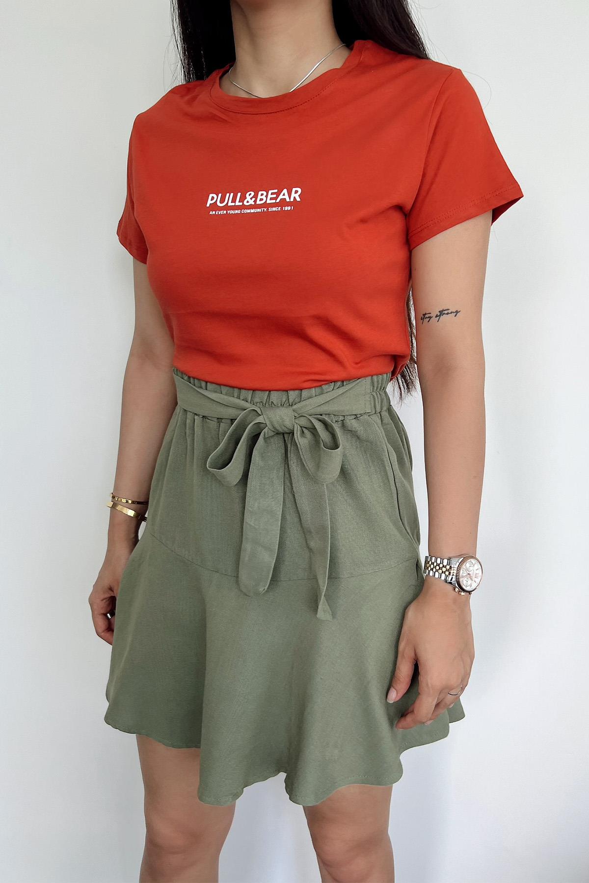 PULL&BEAR BEDRUCKTES T-SHIRT
