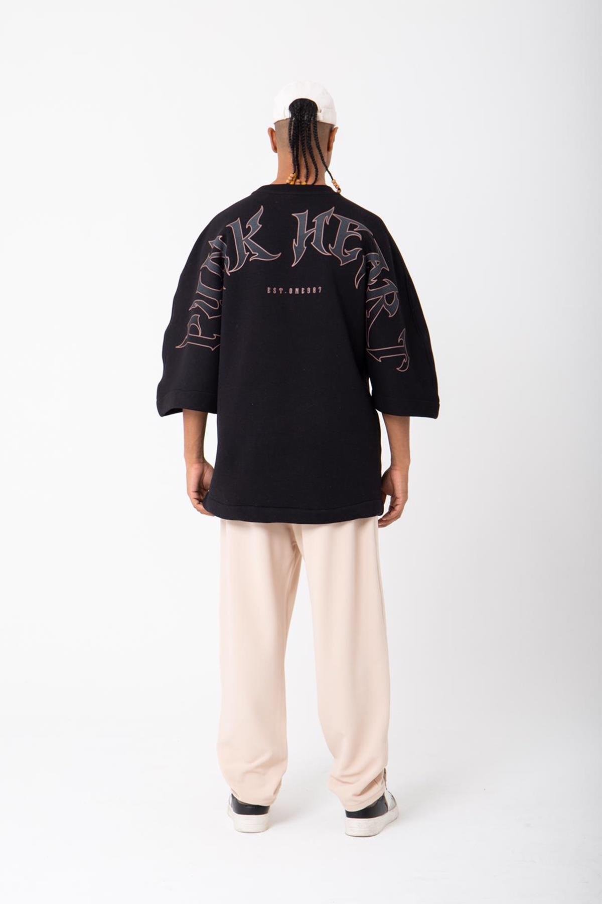 PUNK HEART Fledermausärmel mit Taschen