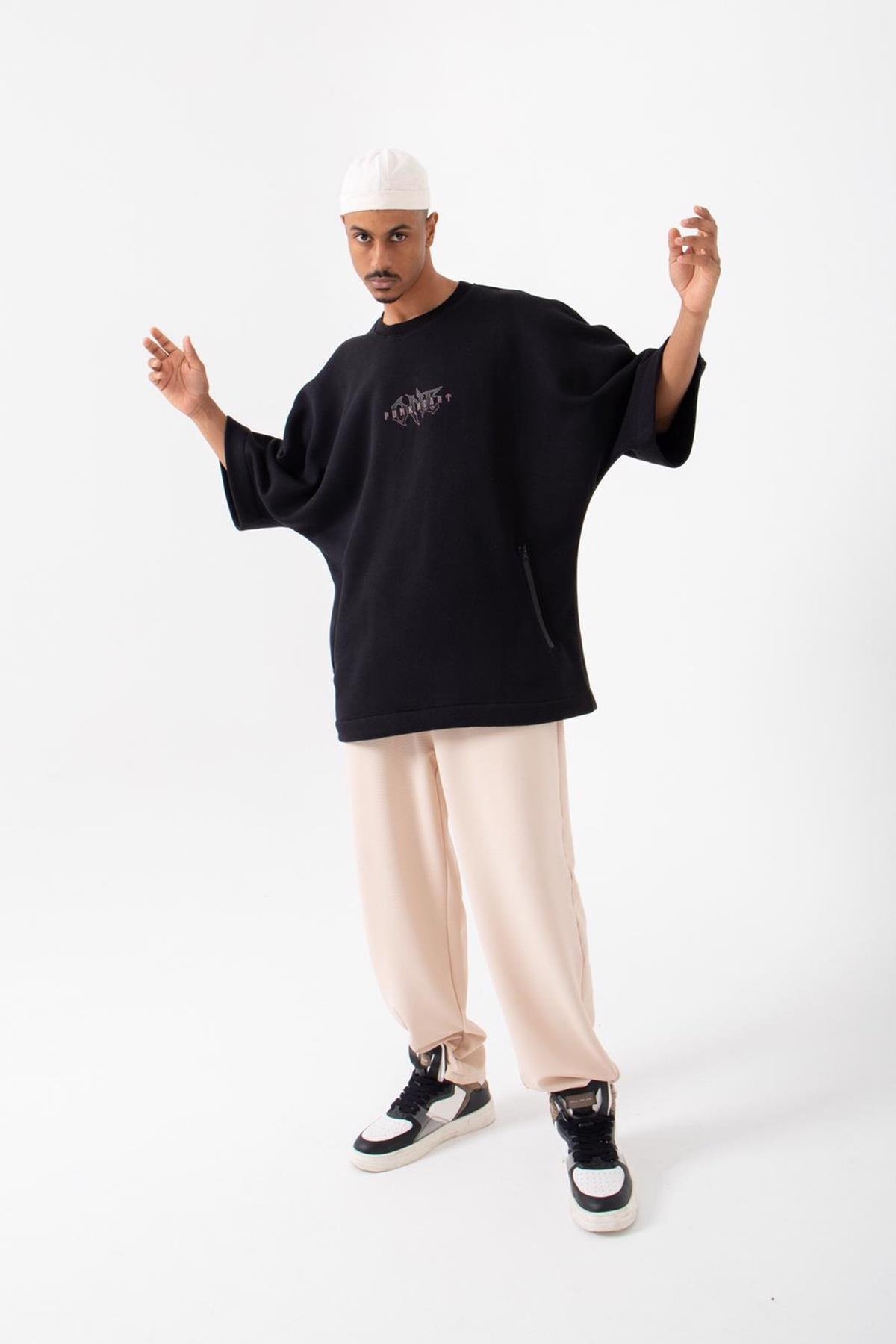 PUNK HEART Fledermausärmel mit Taschen