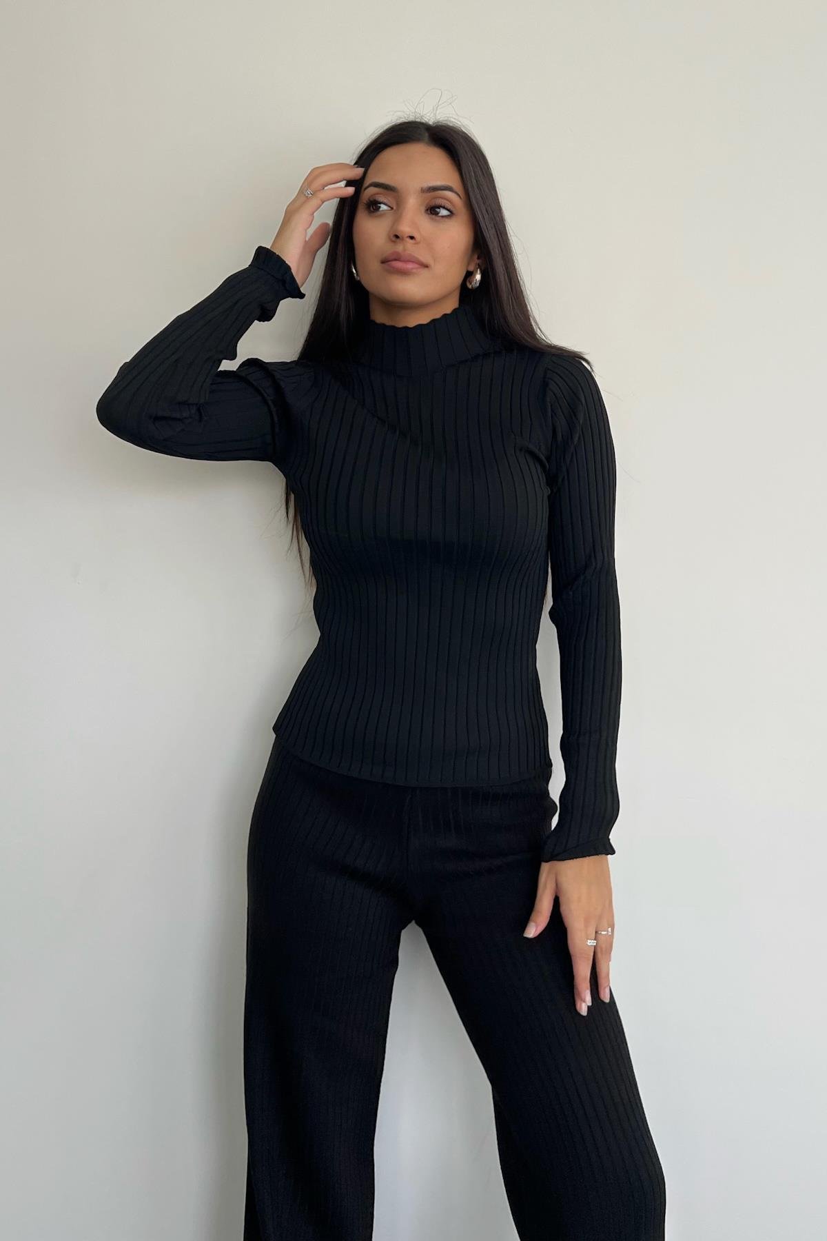 BALIKÇI YAKA FURFIRLI TRIKO