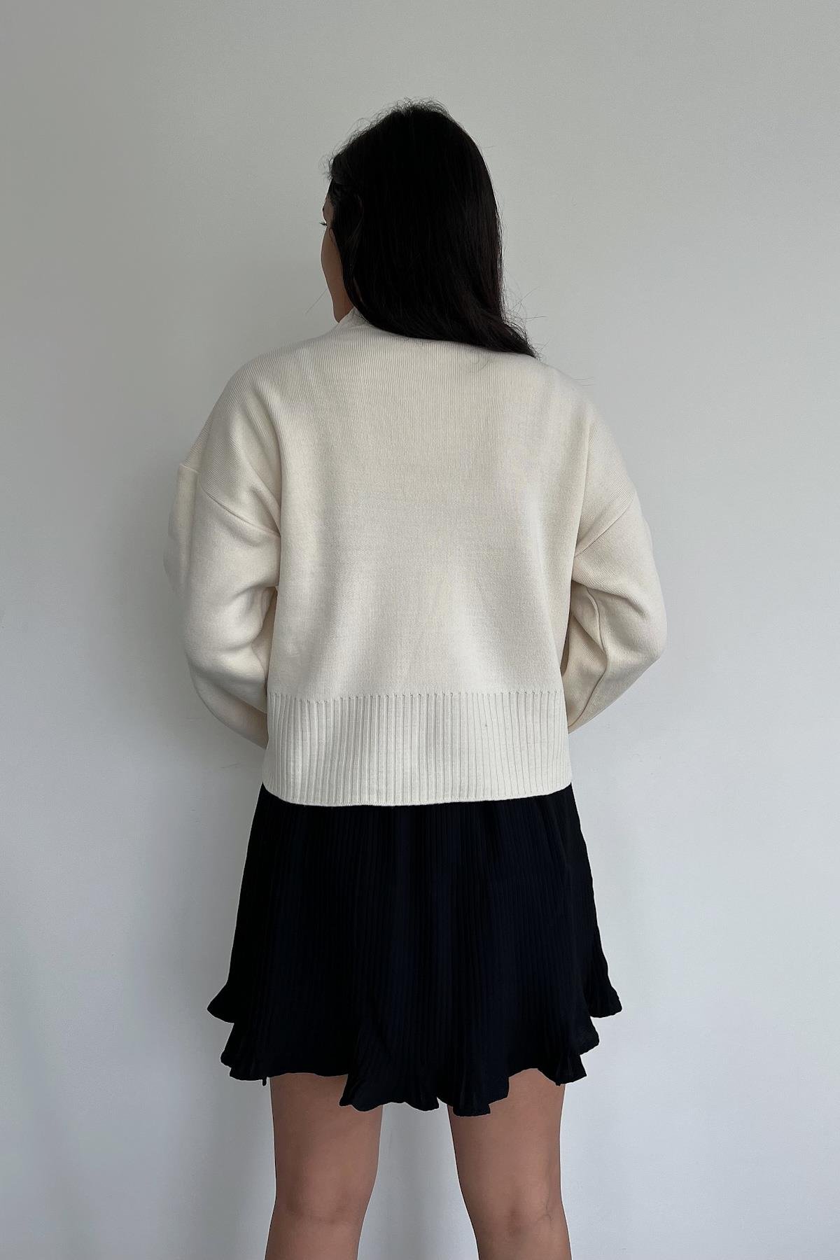 BALIKÇI YAKA UZUN WITH CROP TRİKO