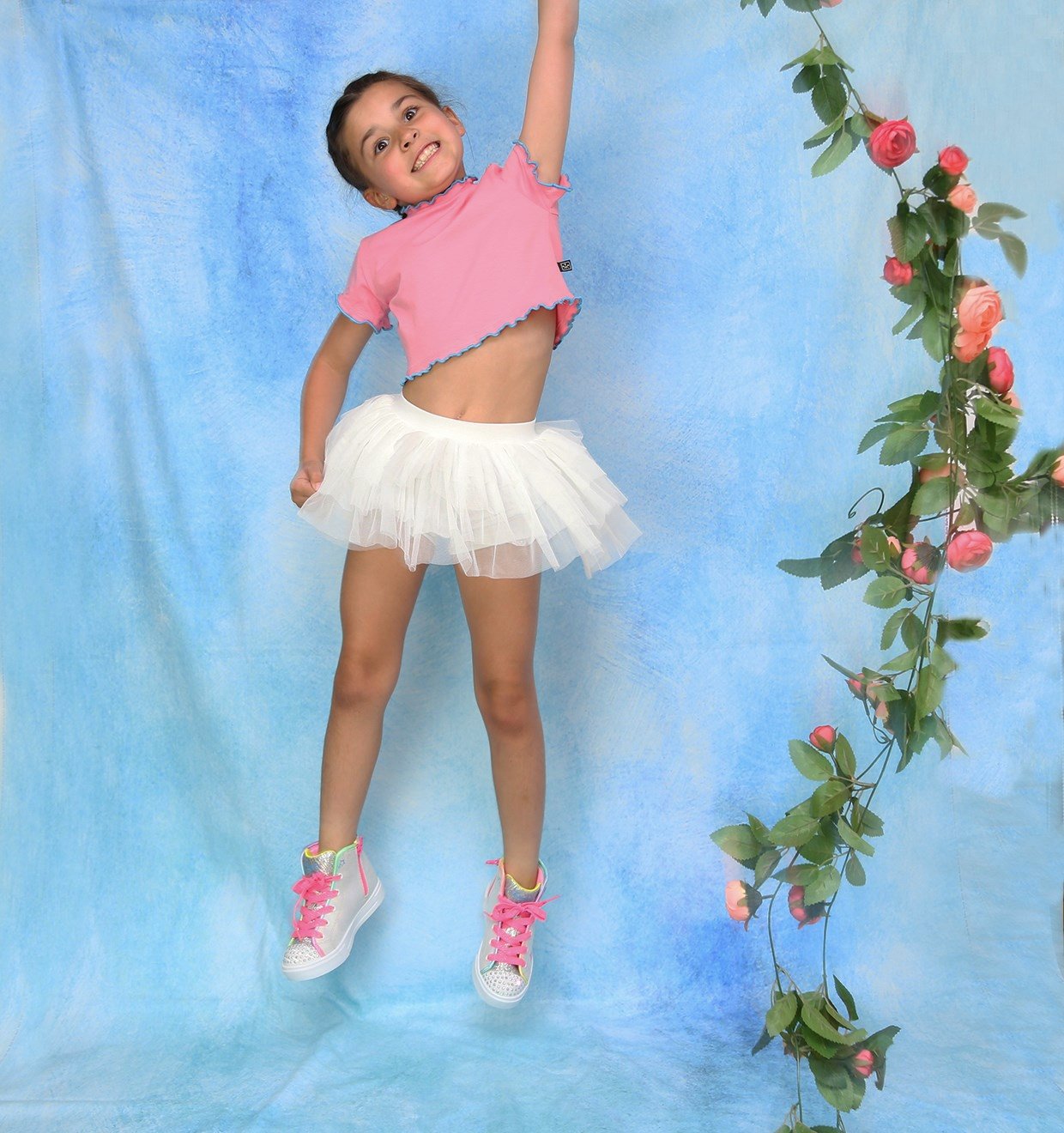 Butterfly Crop Top / Pembe