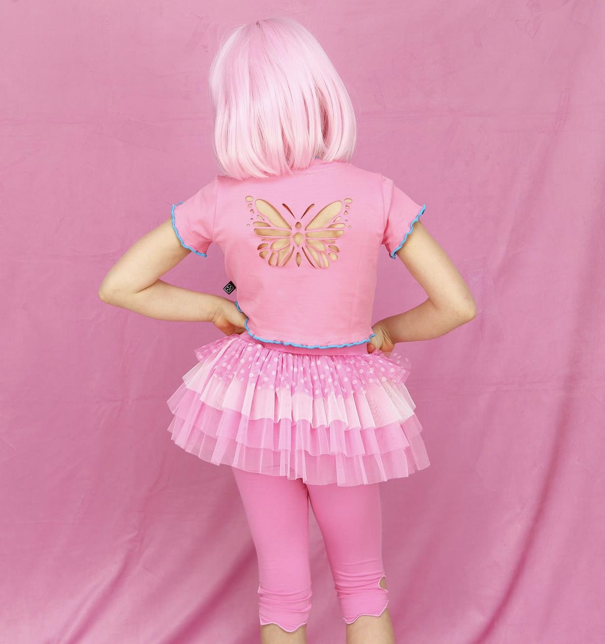 Butterfly Crop Top / Pembe