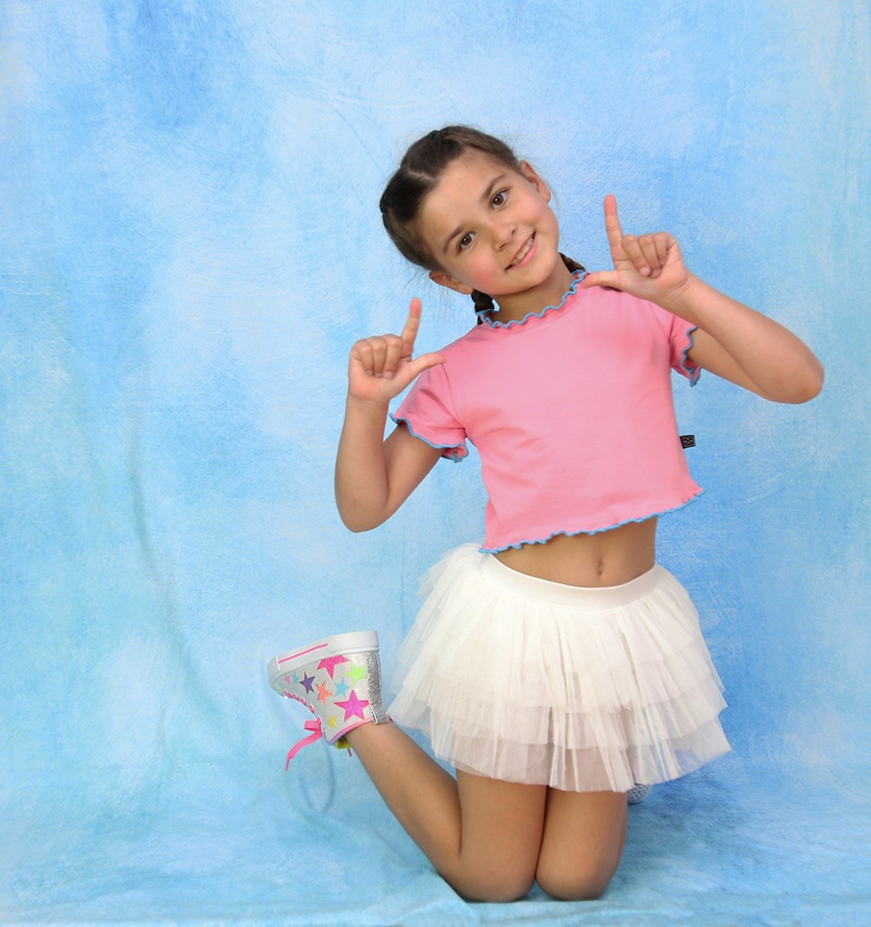 Butterfly Crop Top / Pembe