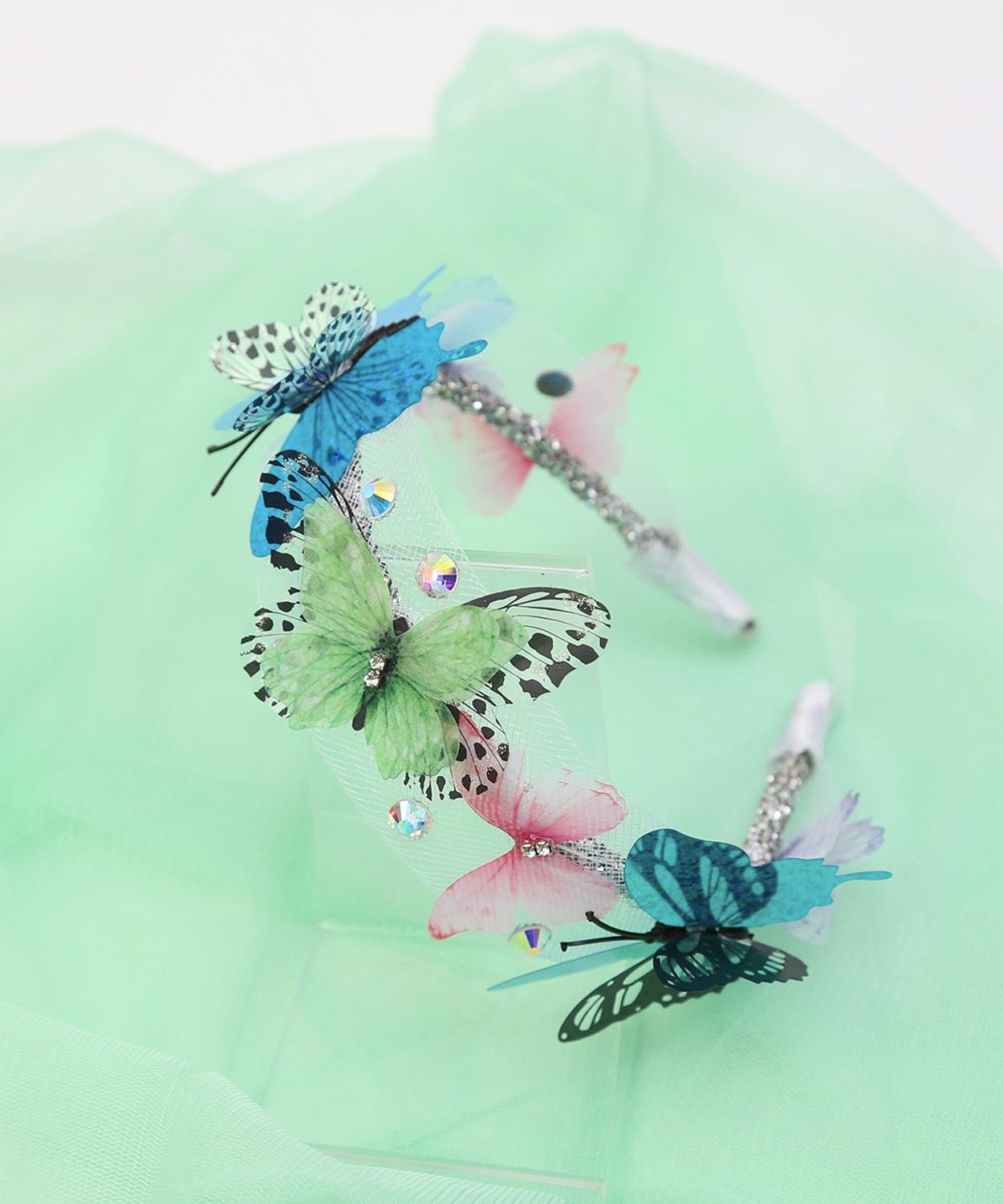 Freya Butterfly Taç / Beyaz