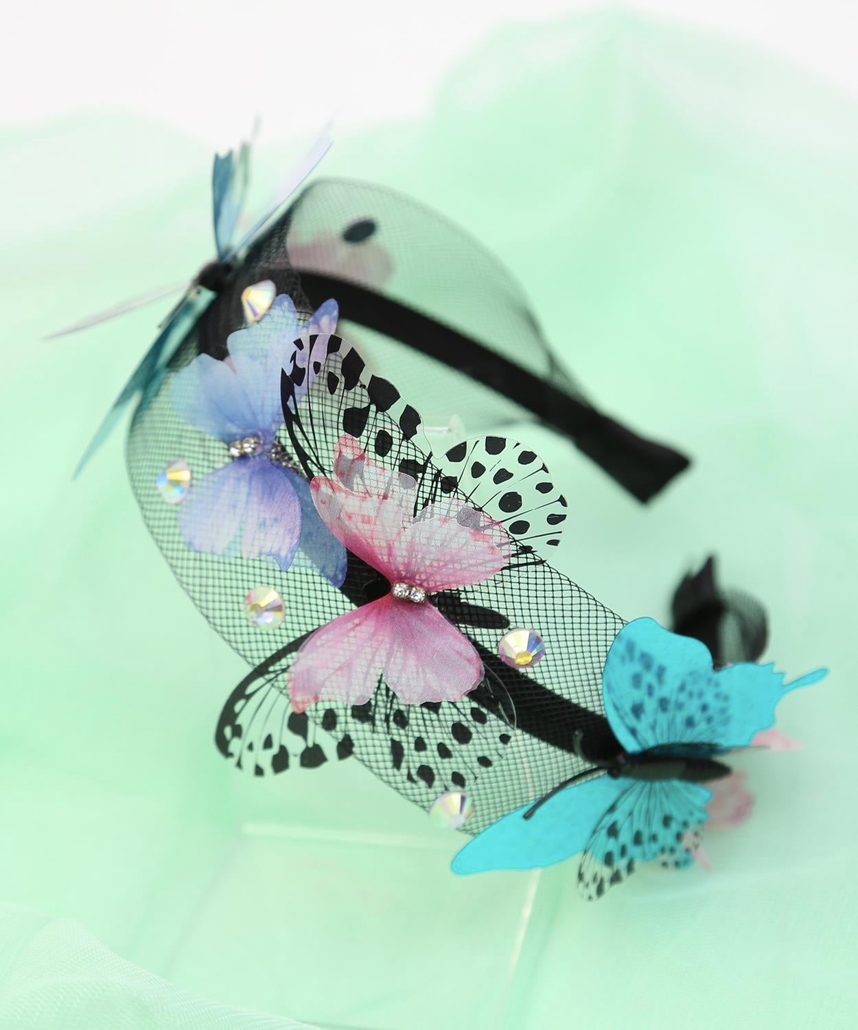 Freya Butterfly Taç / Siyah