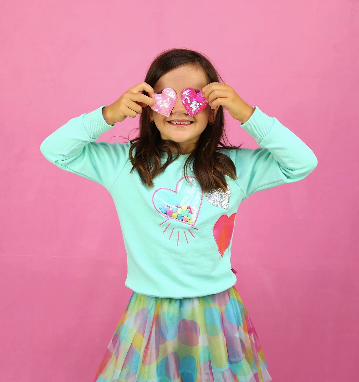Heart Beads Boncuklu Sweatshirt