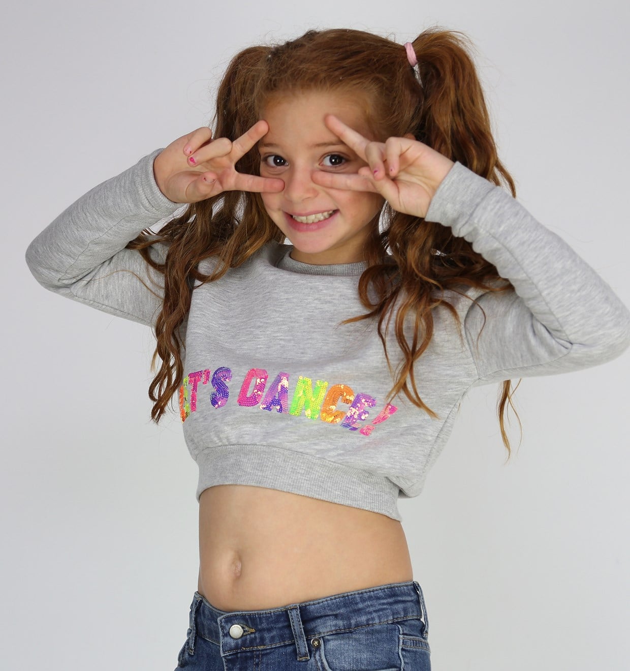 Let's Dance Cropped Sweatshirt