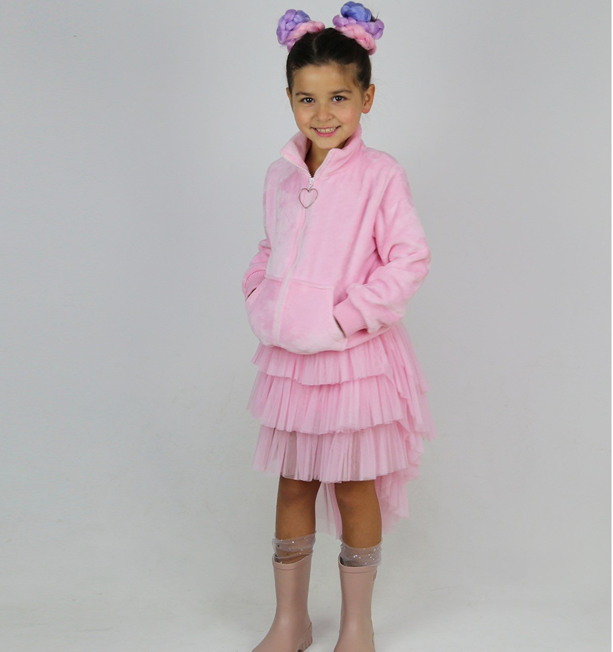 Love Peluş Mont / Pembe