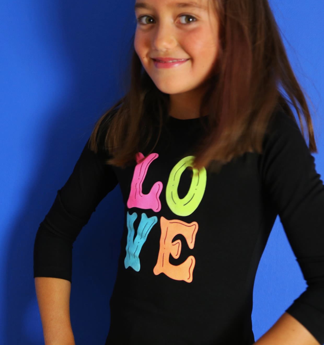 Love Puff T-shirt / Siyah