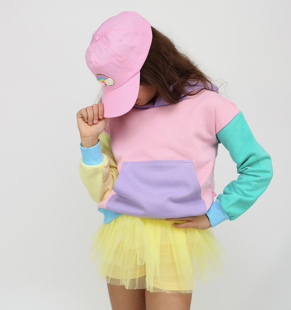 Multicoloured Kapüşonlu Sweatshirt