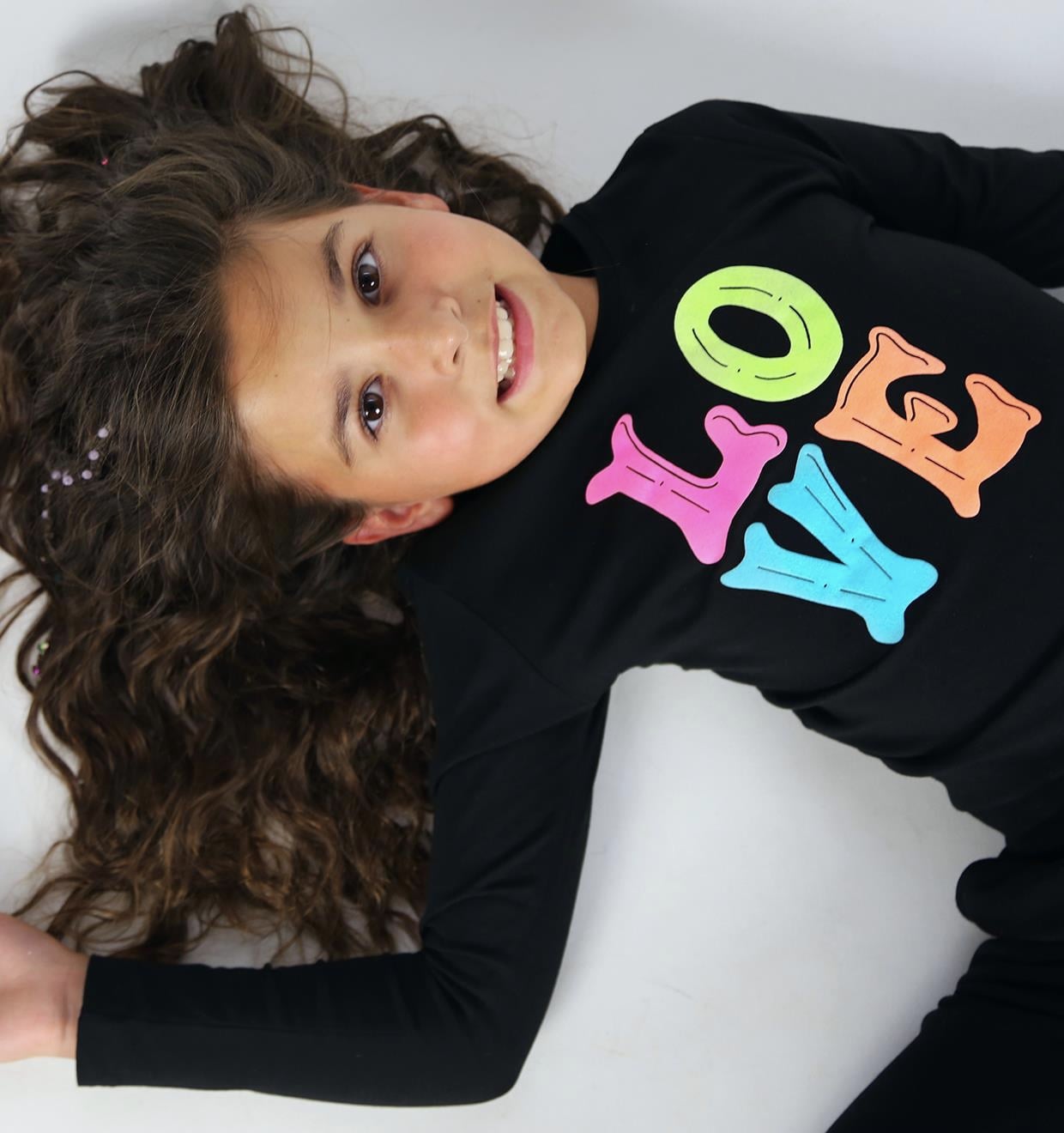 Neon Love T-shirt / Siyah