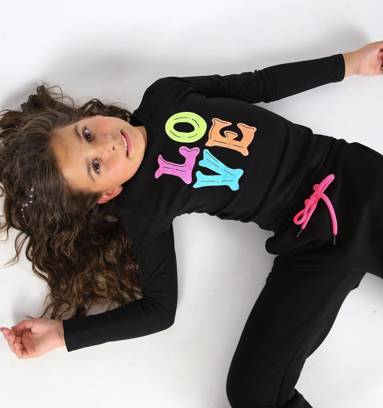 Neon Love T-shirt / Siyah