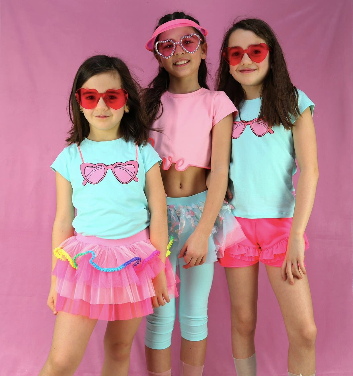 Neon Pink Ruffle Şort