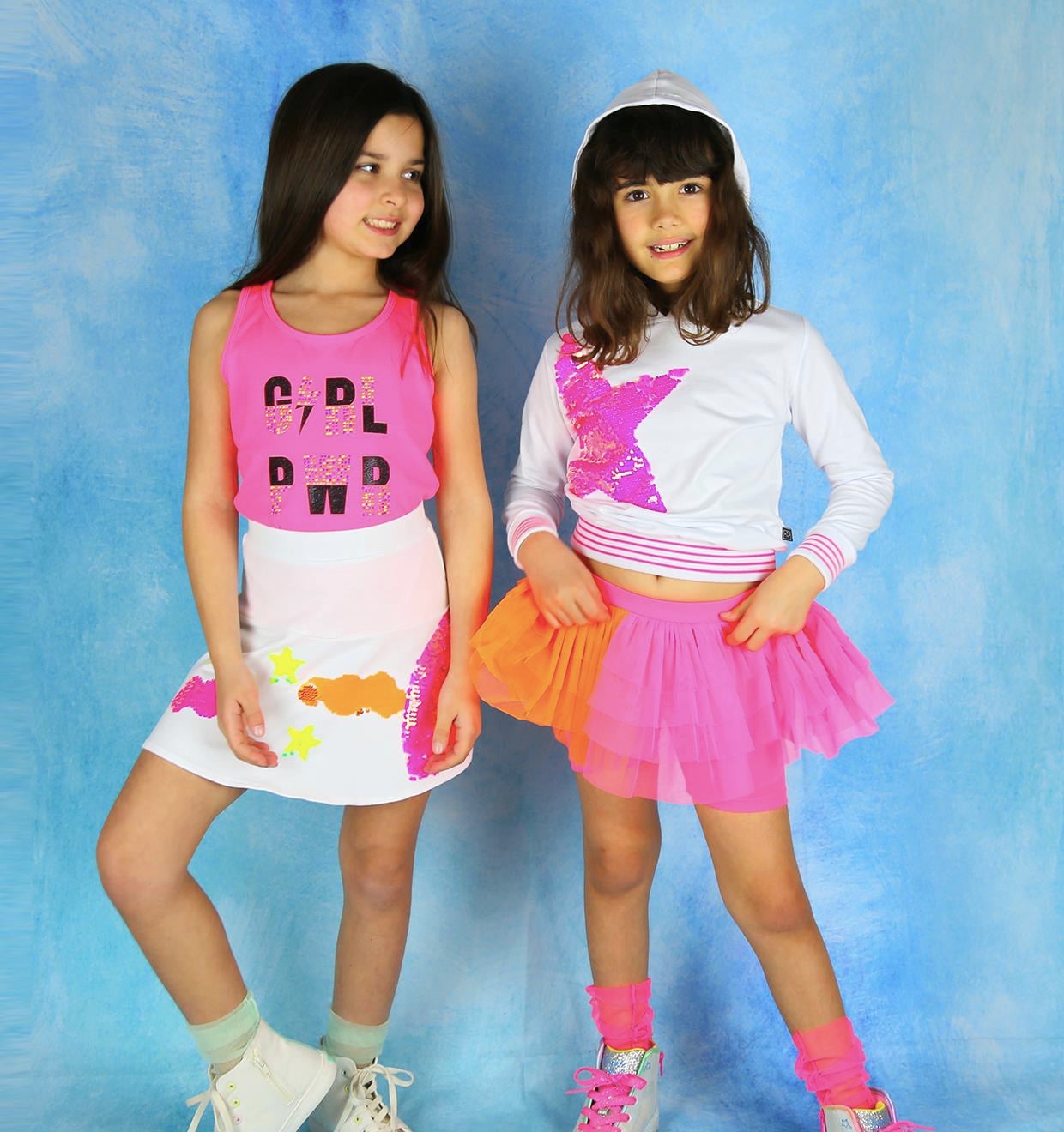 Neon Star Kapüşonlu Sweat