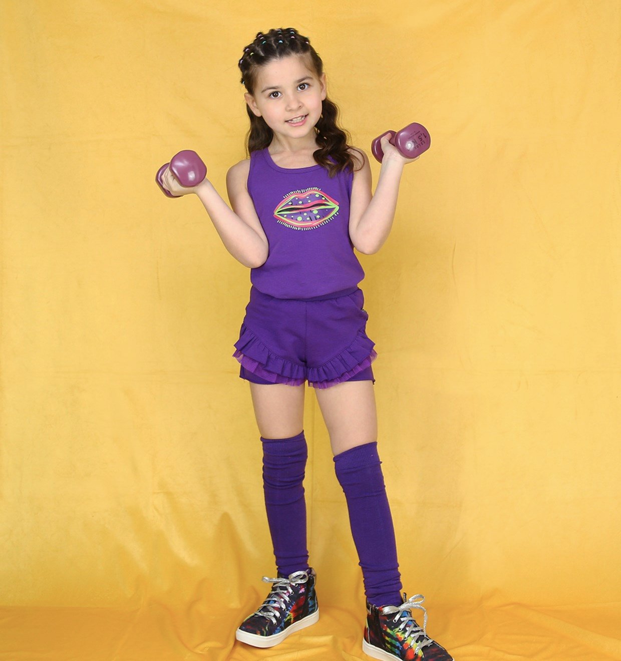 Purple Passion Ruffle Shorts