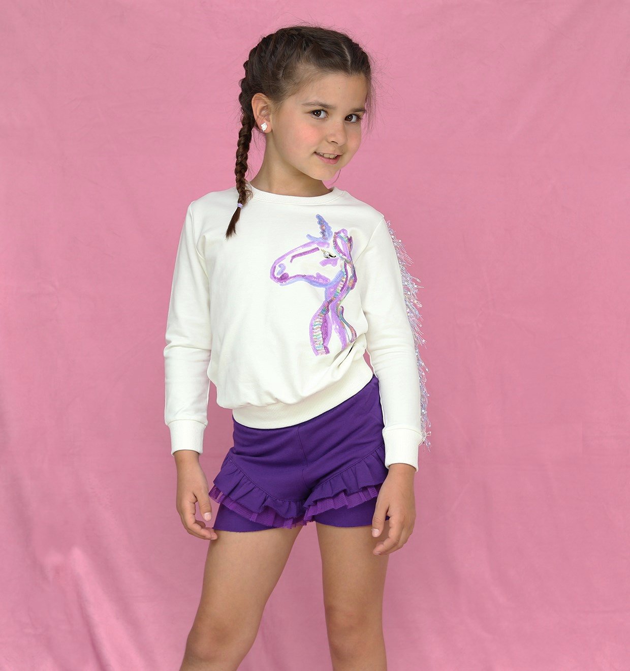 Purple Passion Ruffle Shorts