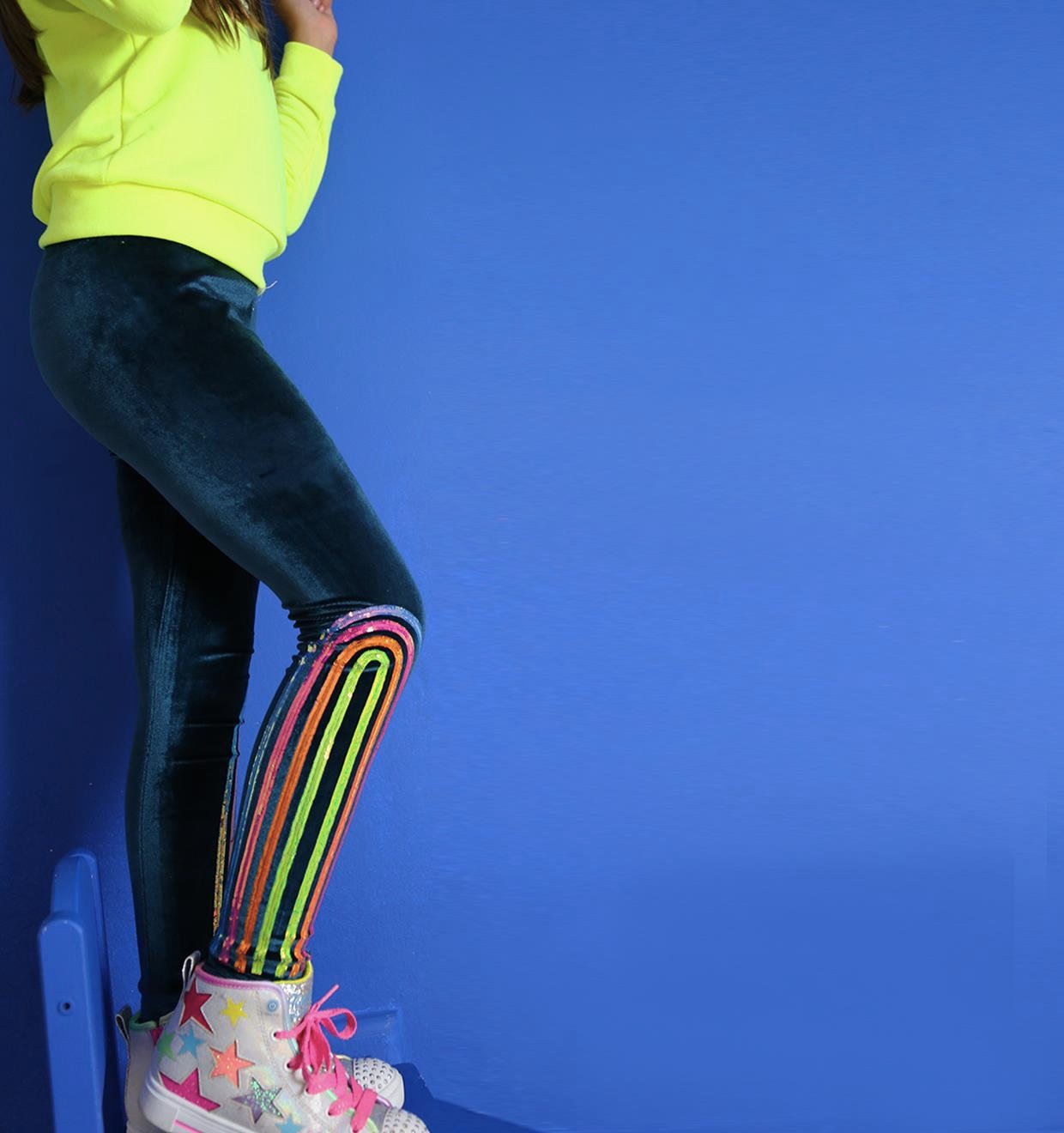 Rainbow Kadife Tayt