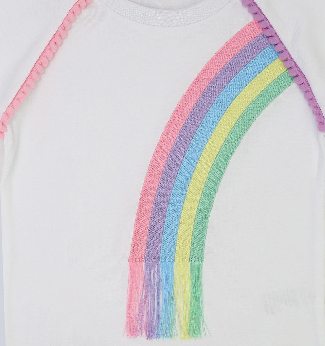 Rainbow Pompom T-shirt