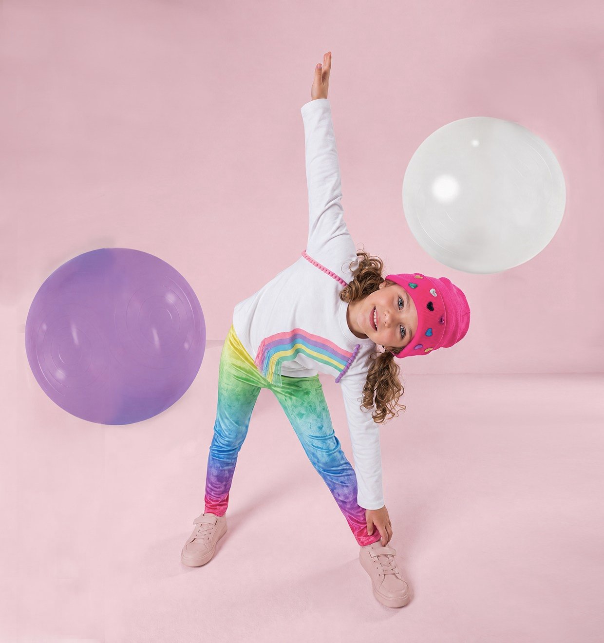 Rainbow Pompom T-shirt