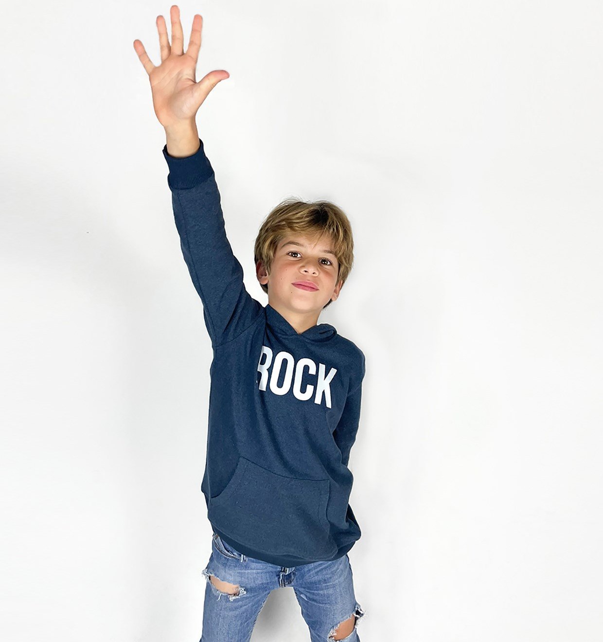 Rock Kapüşonlu Sweat / Indigo
