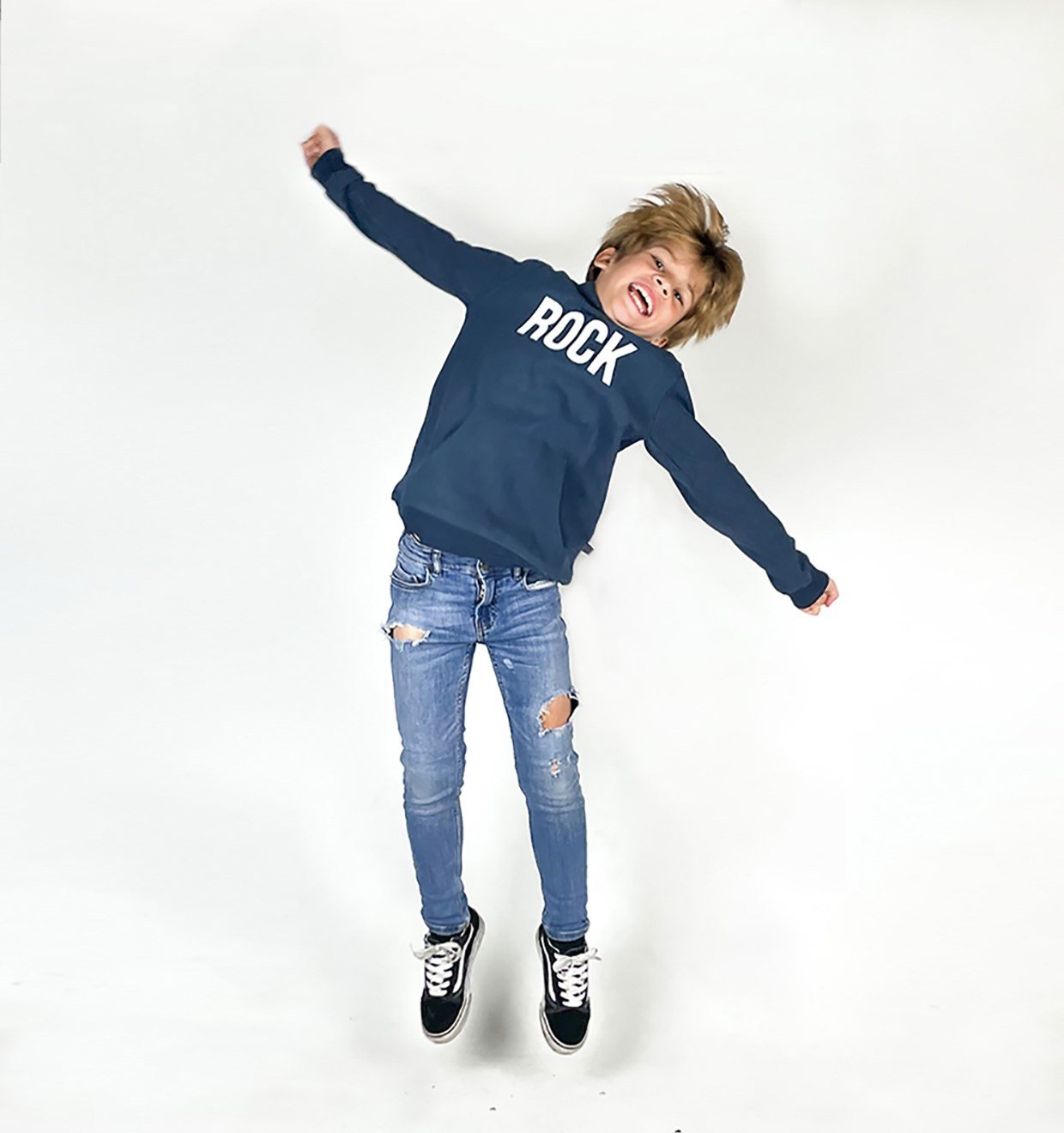 Rock Kapüşonlu Sweat / Indigo